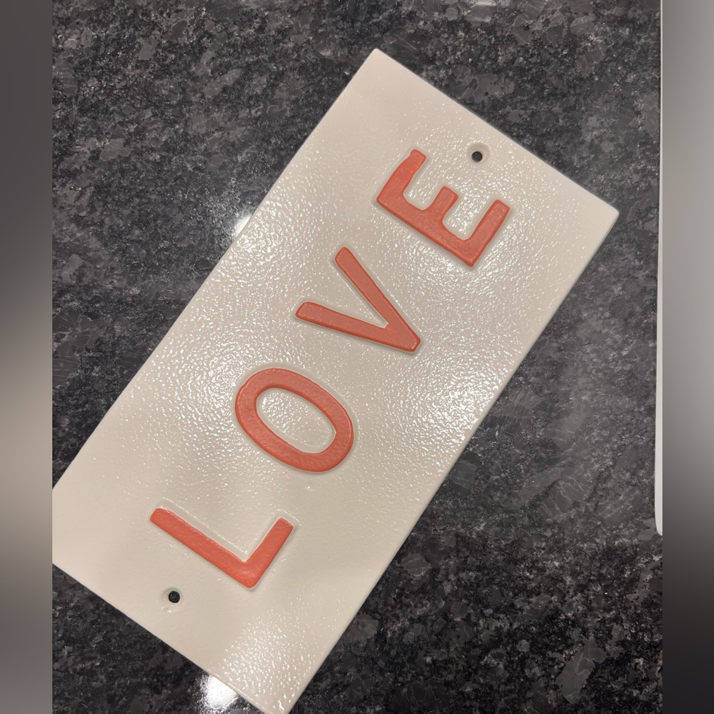 MAGNOLIA Enamel ‘LOVE’ Plaque 💗